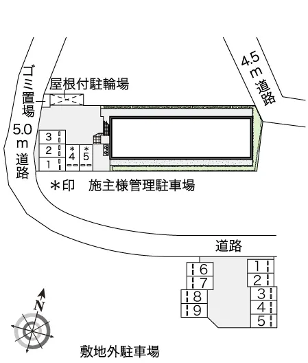 ★手数料０円★平塚市南金目 月極駐車場